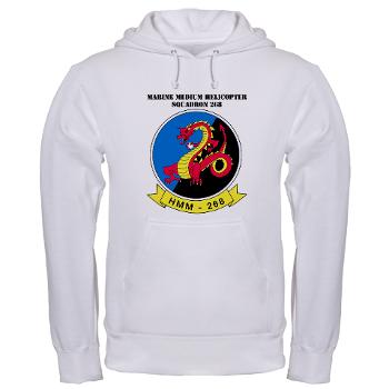 MMHS268 - A01 - 03 - Marine Medium Helicopter Squadron 268 with Text - Hooded Sweatshirt